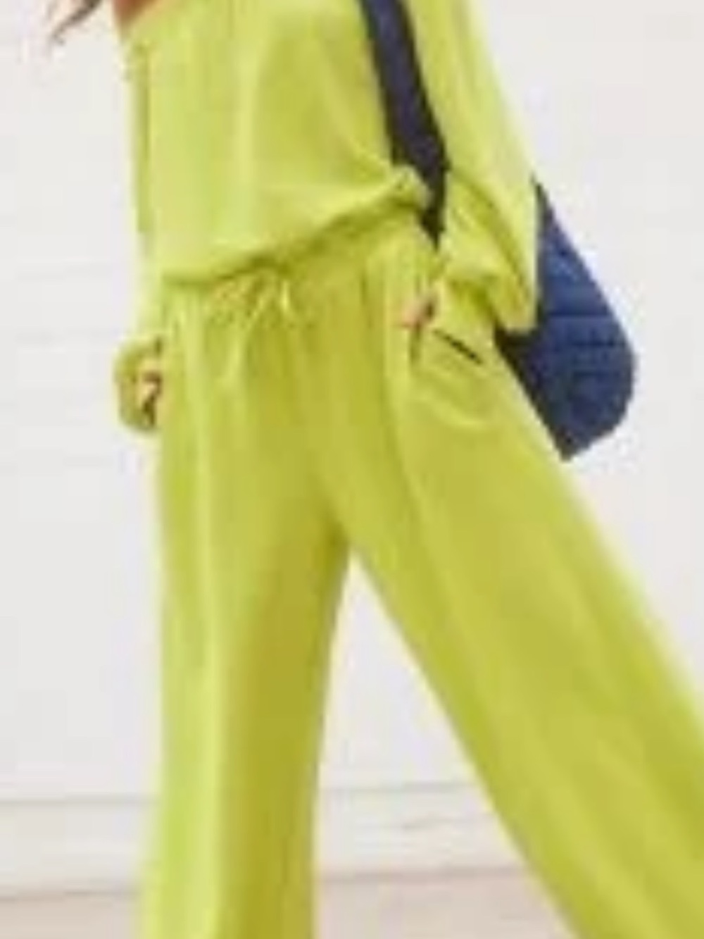 FP Movement by Free People One to Beat in Lime Green Wide-Leg Drawstring NWT